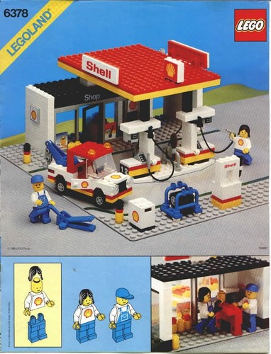 Lego 6378 service - lego, station