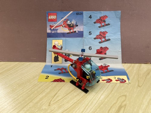 Lego town city fire helicopter - town,
