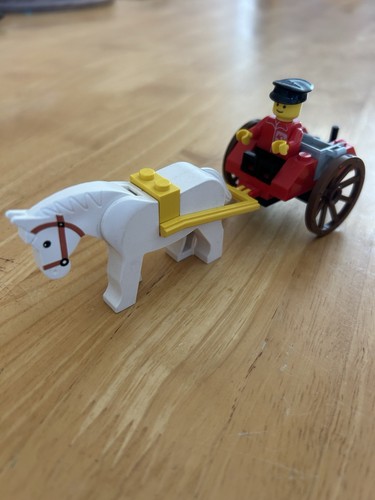 Lego horse cart postman vtg - cart,
