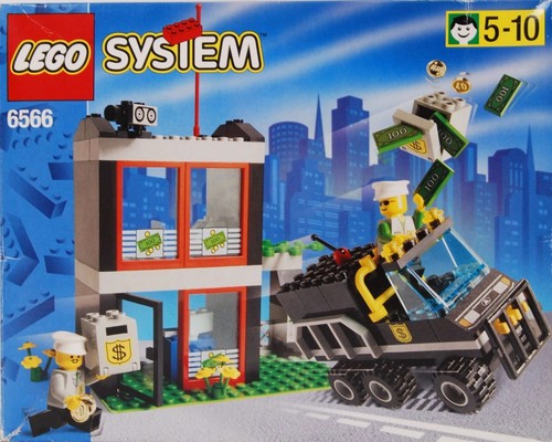 Lego town bank - bank, 6566,